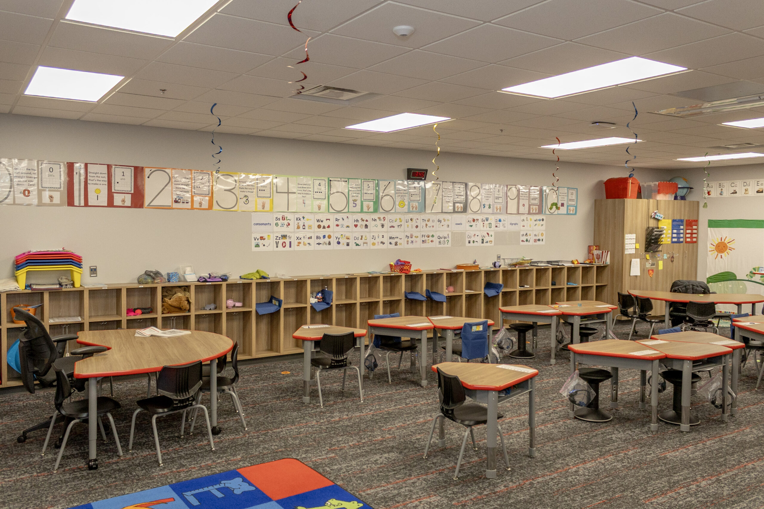Renovated classroom at Rushville Elementary School