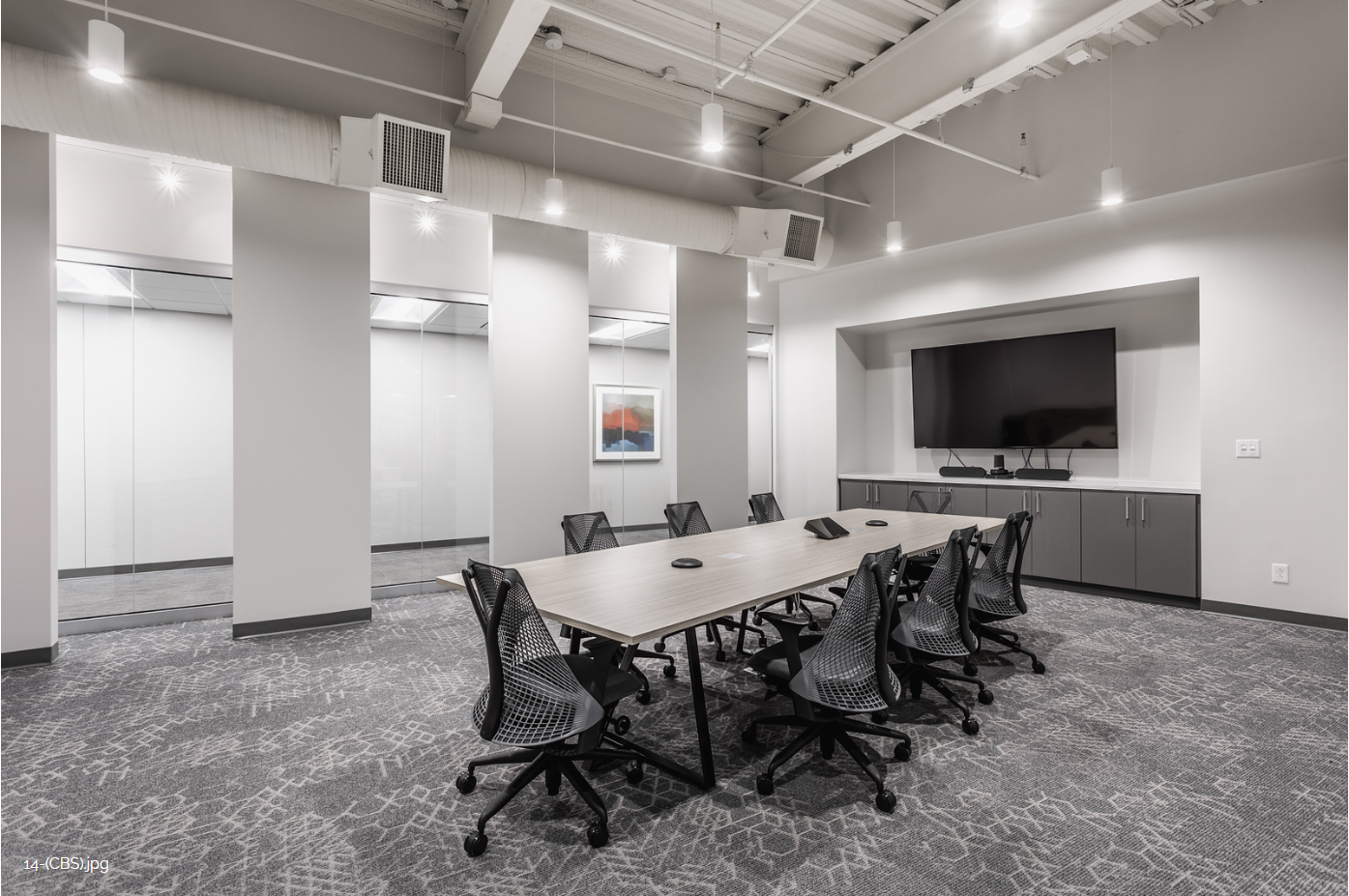 Creative Bus workplace interior at Lakefront at Keystone
